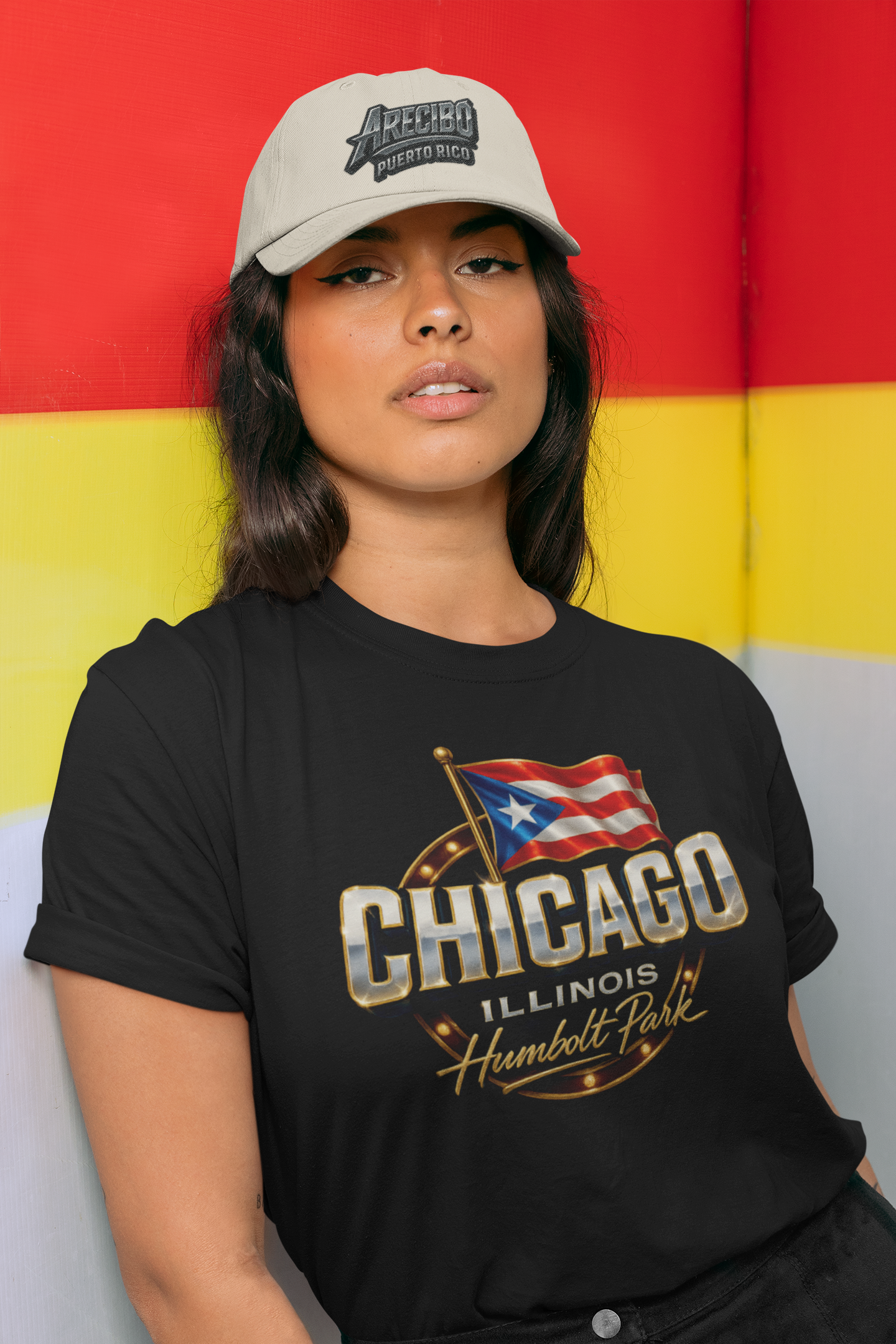 t-shirt-mockup-featuring-a-woman-wearing-a-dad-hat-and-leaning-against-a-colorful-wall-28604 (1)