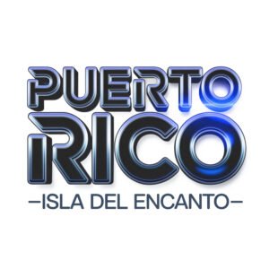 Puerto Rico Isla del Encanto Blue Chrome
